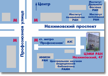 Карта местонахождения ЦЭМИ